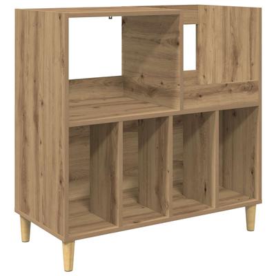 Record Player Stand Artisan Oak 82 X 39.5 X 82.5 Cm