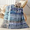 1pc Mom's Love Blanket Soft Cozy Lightweight for Travel Camping Picnics Sofa Office Bed Living Room Perfect Gift for Friends and Family