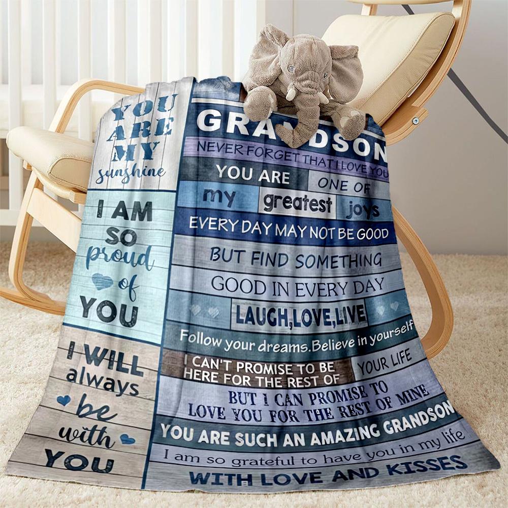 1pc Mom's Love Blanket Soft Cozy Lightweight for Travel Camping Picnics Sofa Office Bed Living Room Perfect Gift for Friends and Family