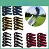 10 pièces Housse de tête de club de golf en fer multicolore avec fermeture éclair et long col