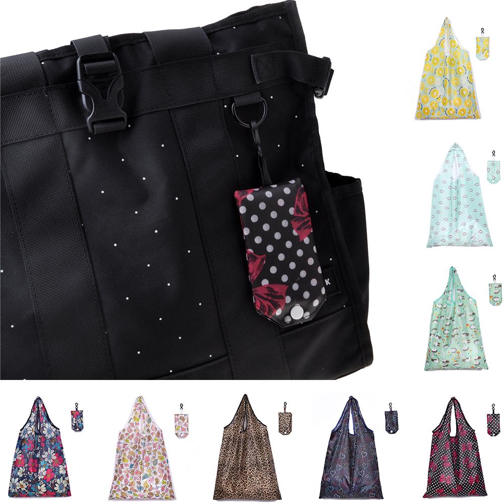 

Портативные сумки для покупок Складной продуктовый tote для женщин Сумка для путешествий Водонепроницаемая моющаяся