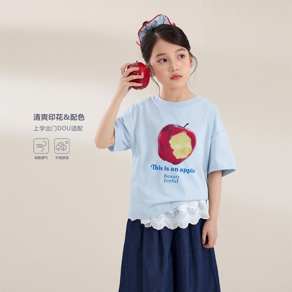 LUSON Children's Summer Loose T-shirt