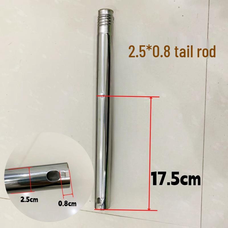 Lazy Person Stainless Steel Mop Replacement: Handle & Squeegee Attachment, Universal Flat Scraper.