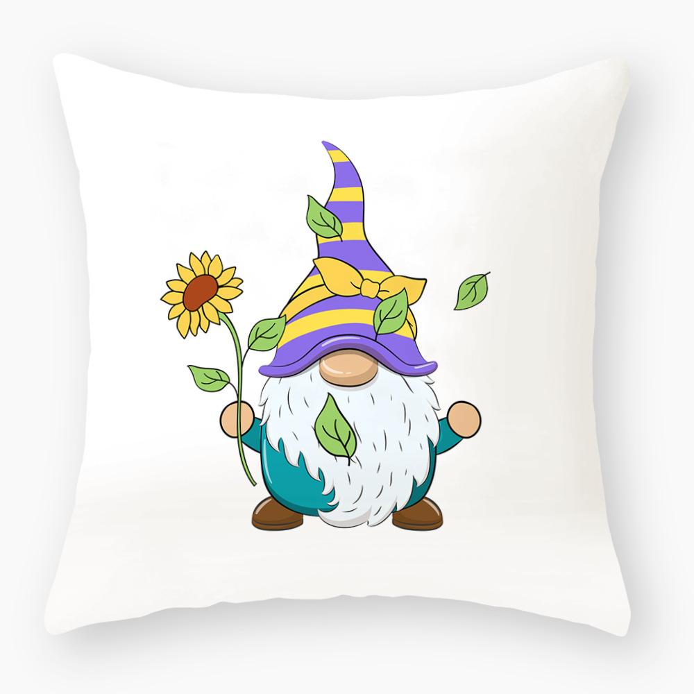 Printed Pillowcase Home Sofa Decorative Cushion Cover Creative Printed Waist Pillowcase