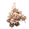 Wooden Parrot Chewing Toy Boredom Relieving Nuts Hanging Bird Foraging Chew Toy for Parrot Cage