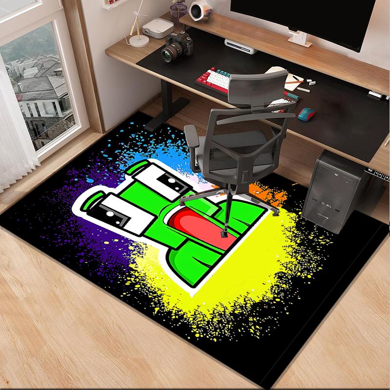 Colorful game Friends Office Rug Chair Mat, Game Carpet, Suitable for Front Door, Bedroom, Living Room, Desk, Holiday Gift