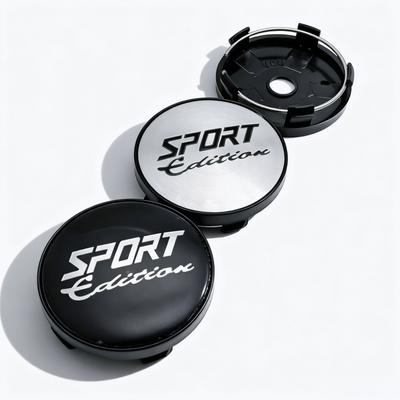 4pcs Sport Edition Logo Emblem Car Wheel Center Caps O.D 60MM 56MM Rim Hubcaps Dust Cover Wheels Hub Cap Replace Car Accessories