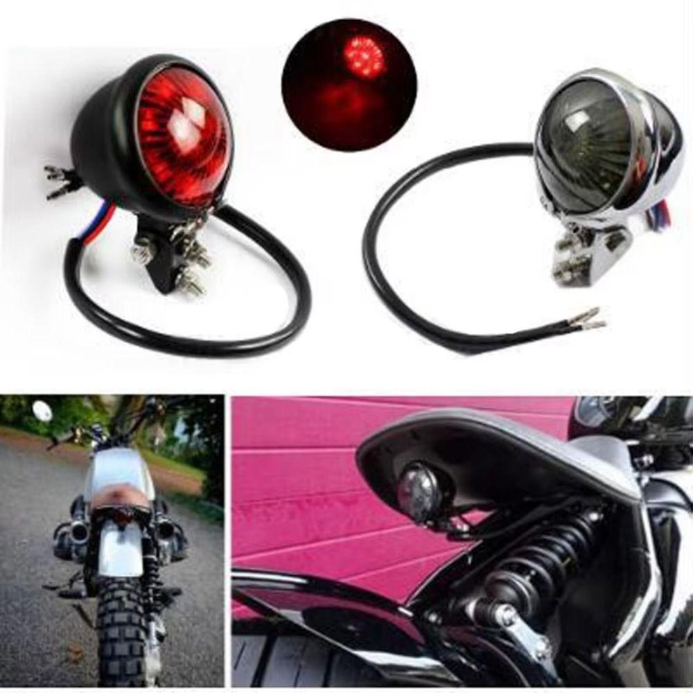 DC 12V Motorcycle Tail Light Round Rear Stop Lamp Brake Tail Light Replacement  Motorcycles Use