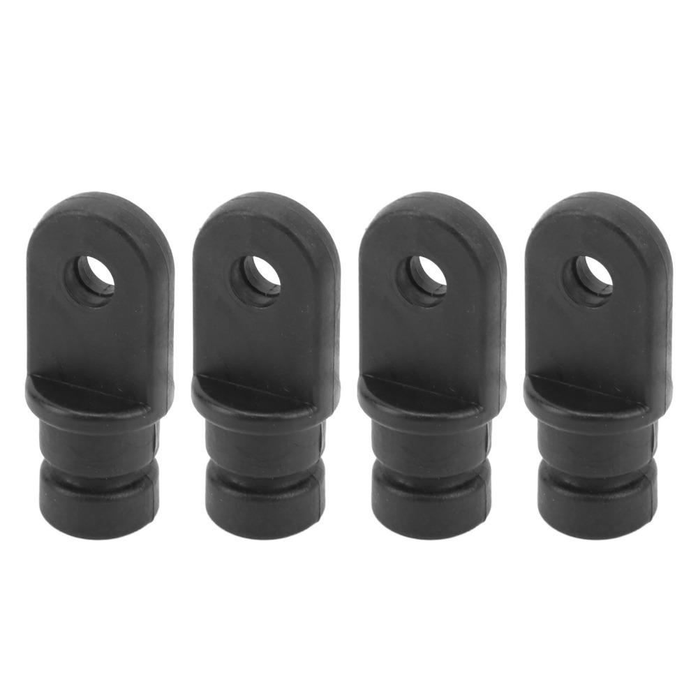 4Pcs Black Nylon Eye End Cap Nylon Round Inside Eye End Cap 4 Pcs Bimini Top Cover Cap  Boats