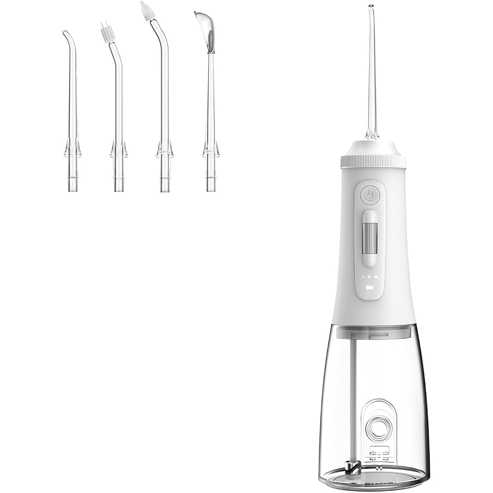 Harune X7 Cordless Water Flosser 300ml Tank 360° Rotating Nozzles IPX7 Waterproof