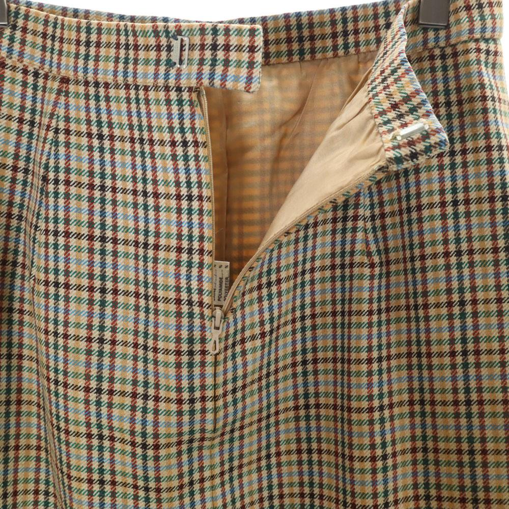 CELINE 80s 90s Made in France Old Check Pattern casual Skirt suit Setup Women Used