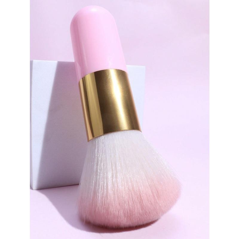 1pc Large Loose Powder Brush Multifunctional Makeup Tool Portable Foundation Brush For Setting Or Dusting Powder Nail Art,Blush Brush,Contour Brush