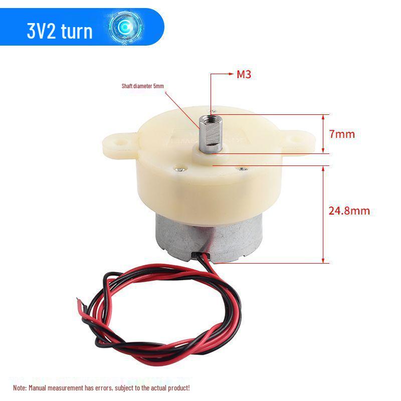 300 Gear Motor 3V-6V for Robot, Rotating Crafts, Electric Light Box - Low Speed