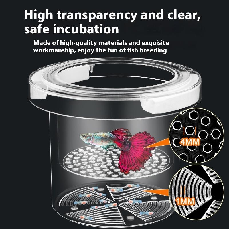 Floating Fish Breeding Isolation Box Aquarium Breeder Feeder Fish Tank Hatchery Incubator Fish Tank Transparent Incubator Box