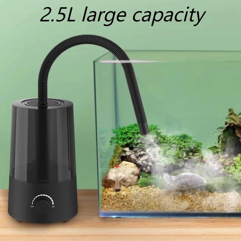 Umidificatore per Rettili Grande Capacità Regolabile Umidificatore per Terrario di Rettili Silenzioso Nebulizzatore da Scrivania per Piante Forniture per Animali Domestici Rettili