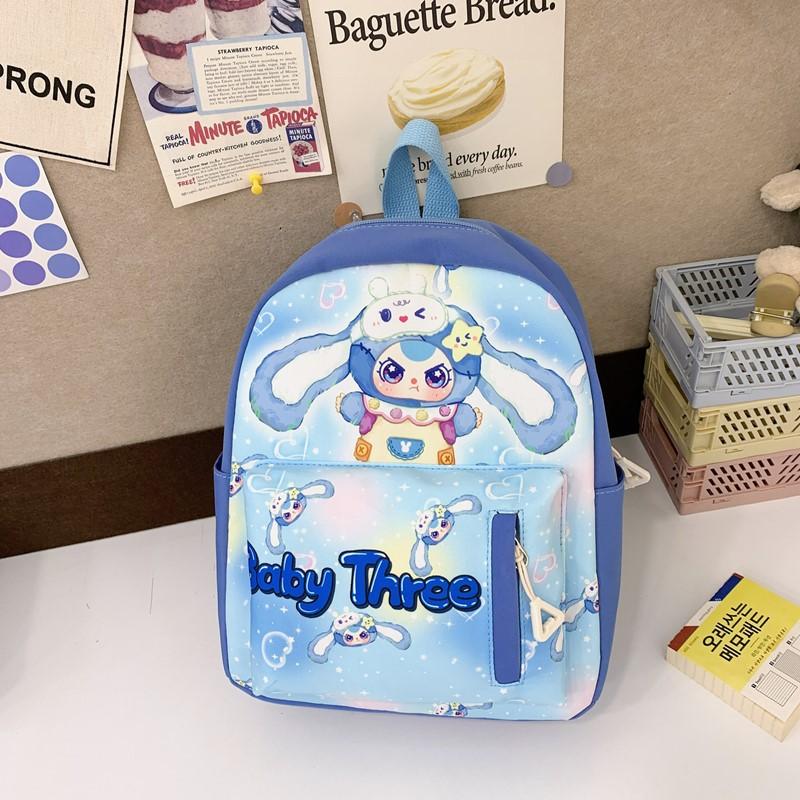 

School bag new love cartoon lightweight and versatile children s bag large capacity backpack синій