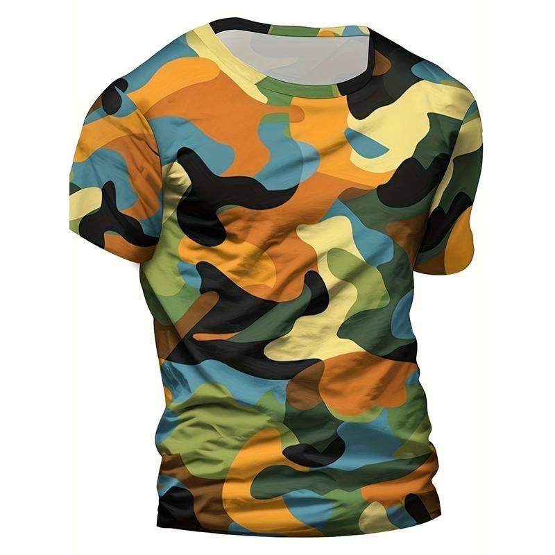 Fashion Camouflage 3D Printed Kids Adult T-shirt Summer Women's and Men's Casual Outdoor Girl and Boy Short Sleeve Tees Top Pullover