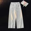 Men's Loose Wide-Leg Cotton Blend Sweatpants