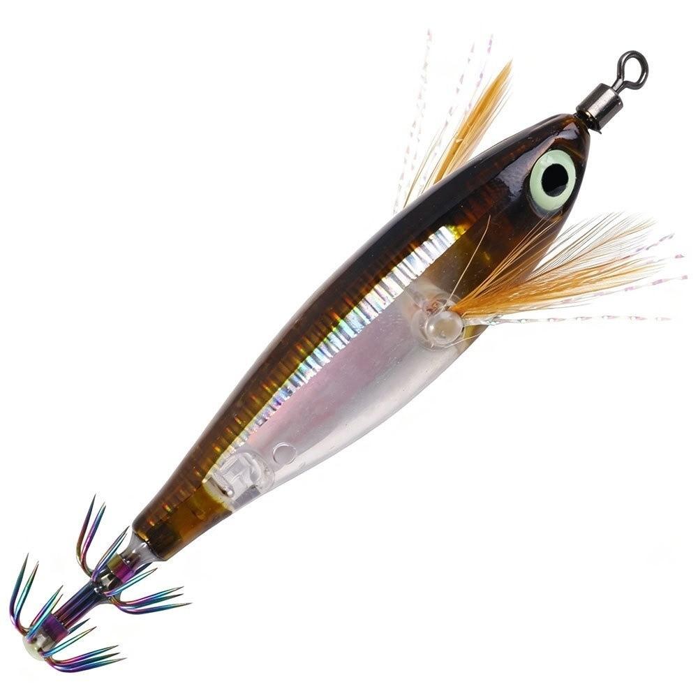 5.5g Weight Horizontal Squid Jigs 8cm Length Jigging Bait Lure Squid Fishing Lure  For Cuttlefish