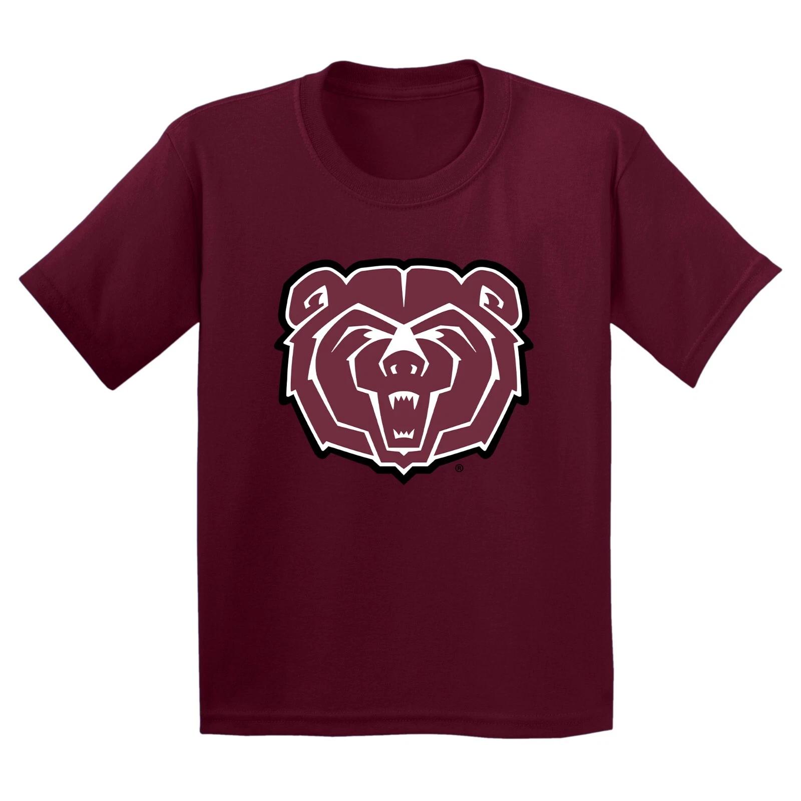 Missouri State Bears Primary Logo Youth T-Shirt - Maroon 3XL