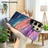 Phone Case: 2D Flat Samsung Galaxy A34 A35 M05 M06 S20 S22 S21 FE Plus 5G Protective Case, Couple Style, Wavy Colors, Christmas and Halloween Gift