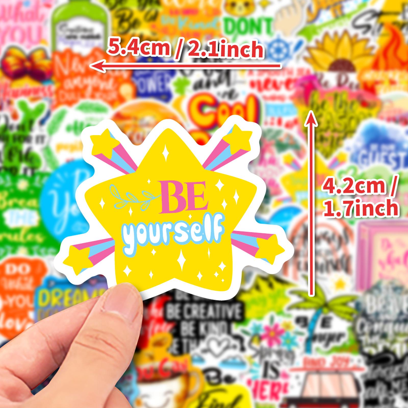 

50 Ins Ветер Английский Цвет фона Граффити Наклейки Сделай сам Чемодан Водяной стакан Руководство Стикер