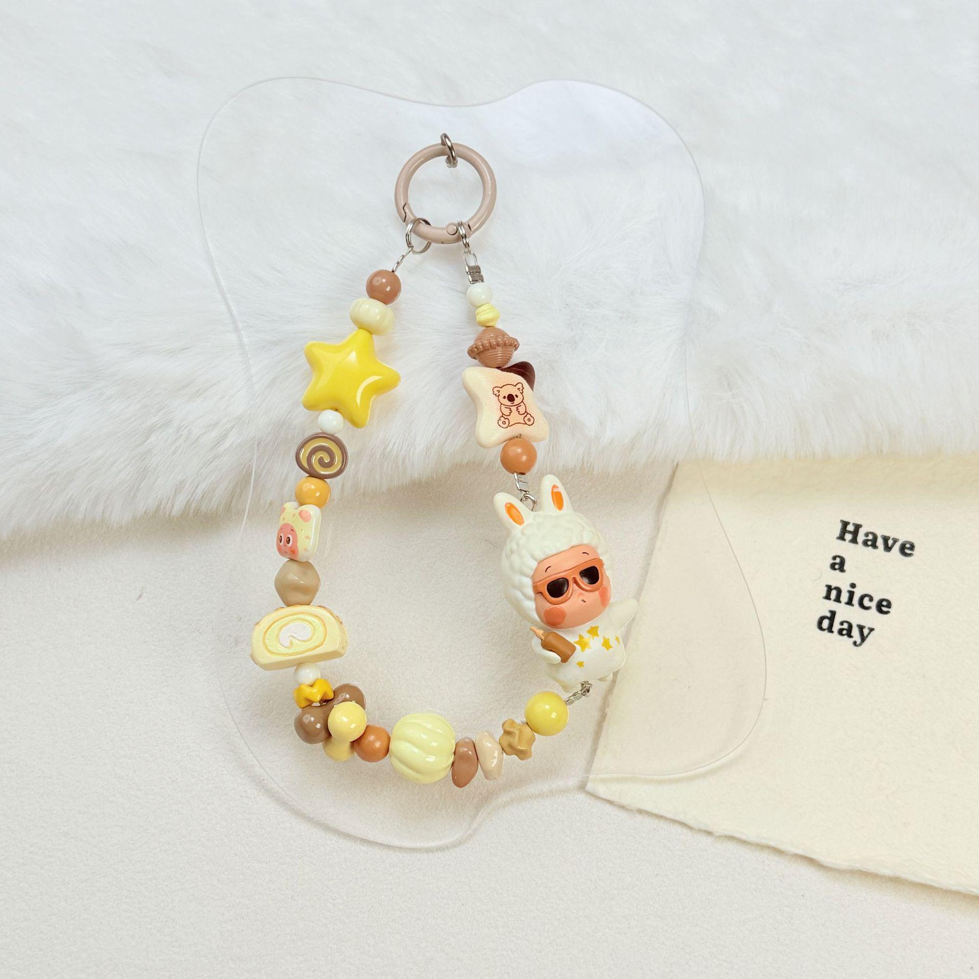 Star Person Custom Doll Beaded DIY Phone Chain  Backpack Pendant Ornament