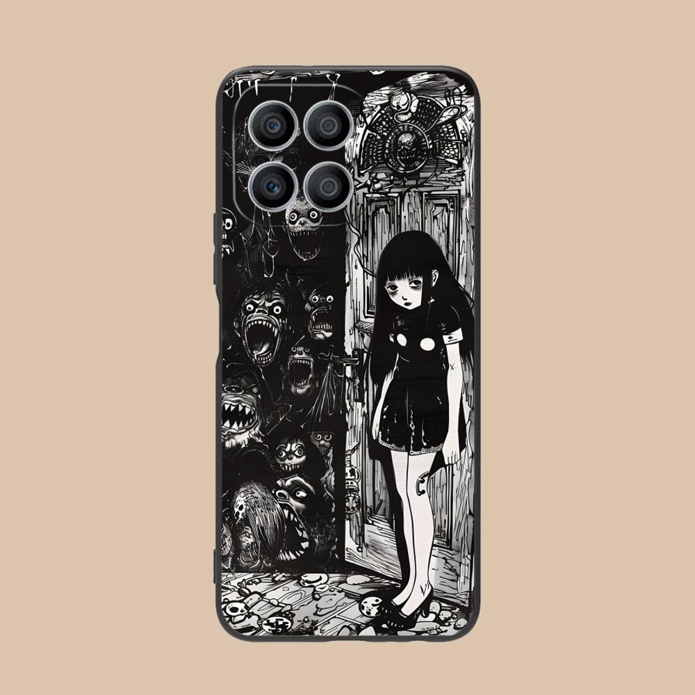 Terror Gothic Art Mobile Phone Case for Honor 90 80 70 60 50 30 20 10 9 8 7 Pro S SE Lite 5G Colorful Printing Cover Cover