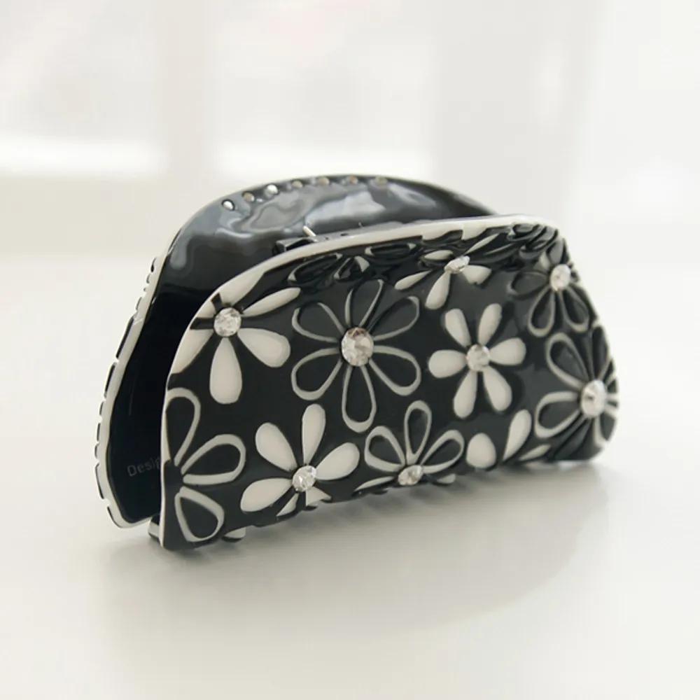 bydaisy Flower Punching Cubic Half-Up Hair Clip Bh0713