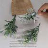 5pcs Mini Branches Stamen DIY Wreath Decorative Accessories Artificial Flower Leaves Grass Christmas Party Decoration Fake Plant