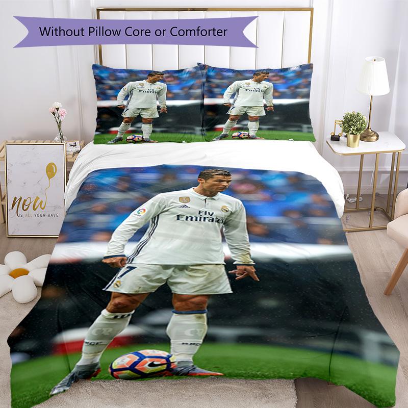 Cristiano Ronaldo Bedding Set Breathable Duvet Cover With Pillowcases Home Decoration Birthday Gift