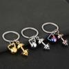 Trendy Workout Inspired Keychain Zinc Alloy Dumbbell Charm For Active Individuals Unique Fitness Gift Choice