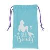 2024 Marushin Disney Princess Little Mermaid Leisure Towel with Character 2125024500 Quick-Drying Towel, Ariel, Quick-Drying, Absorbent, Drawstring,