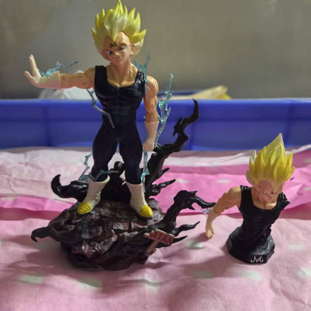New Dragon Ball Super Saiyan Vegeta Hb Demonized Bust Figure Collectible Statue Model Resonance Series Shine Figure Toys Gifts