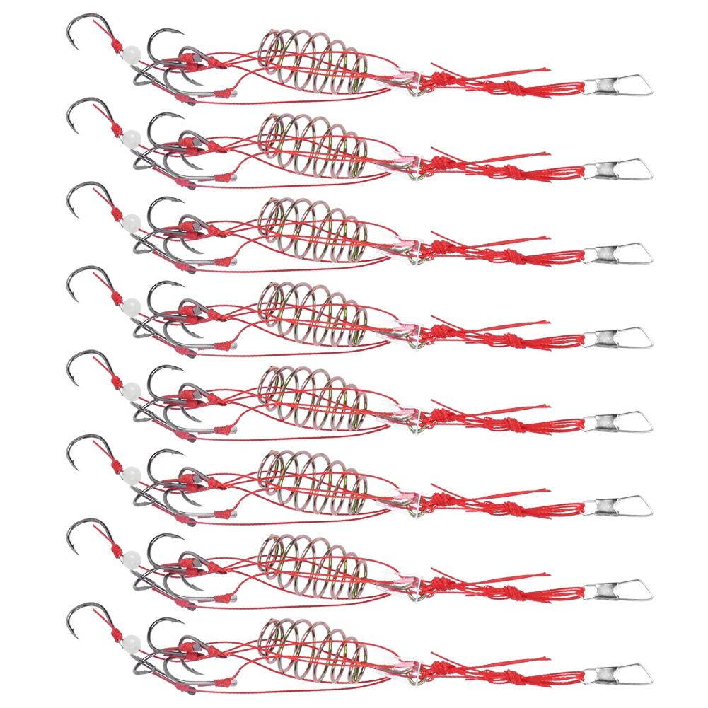 

8 шт. Взрывной рыболовный крючок Светящаяся рыболовная приманка Прикормка Кормушка Ловушка Клетка из нержавеющей стали