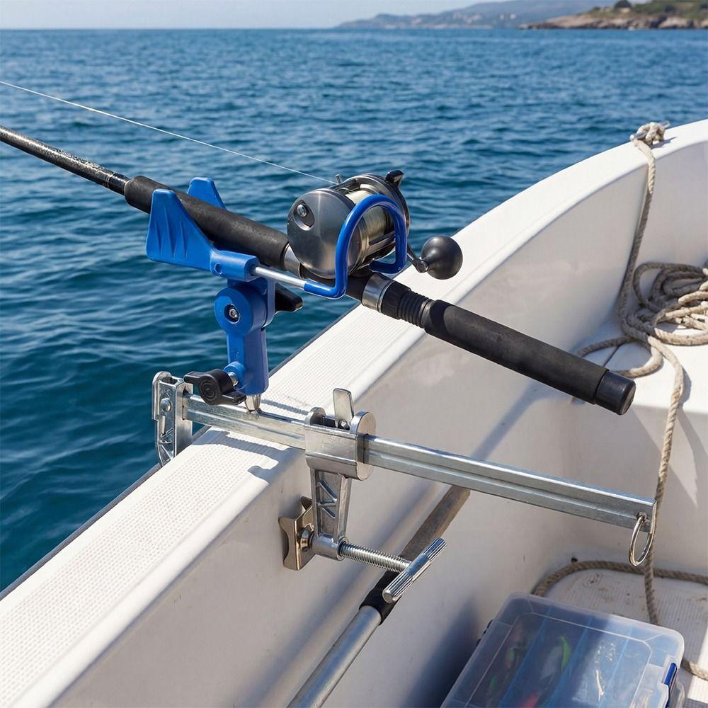 Adjustable Fishing Rod Racks Heavy Duty Fishing Rod Stand Quality Clamp-on Rod Holder Bridge
