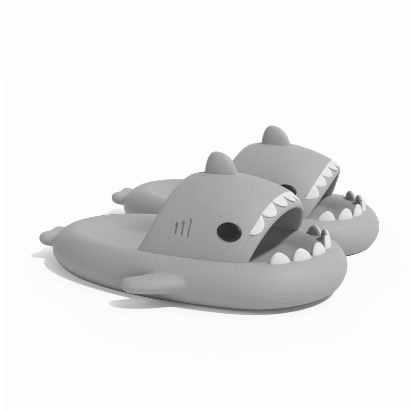 Shark Summer Slippers: Non-Slip Thick Sole for Men and Women, Indoor and Outdoor Wear.