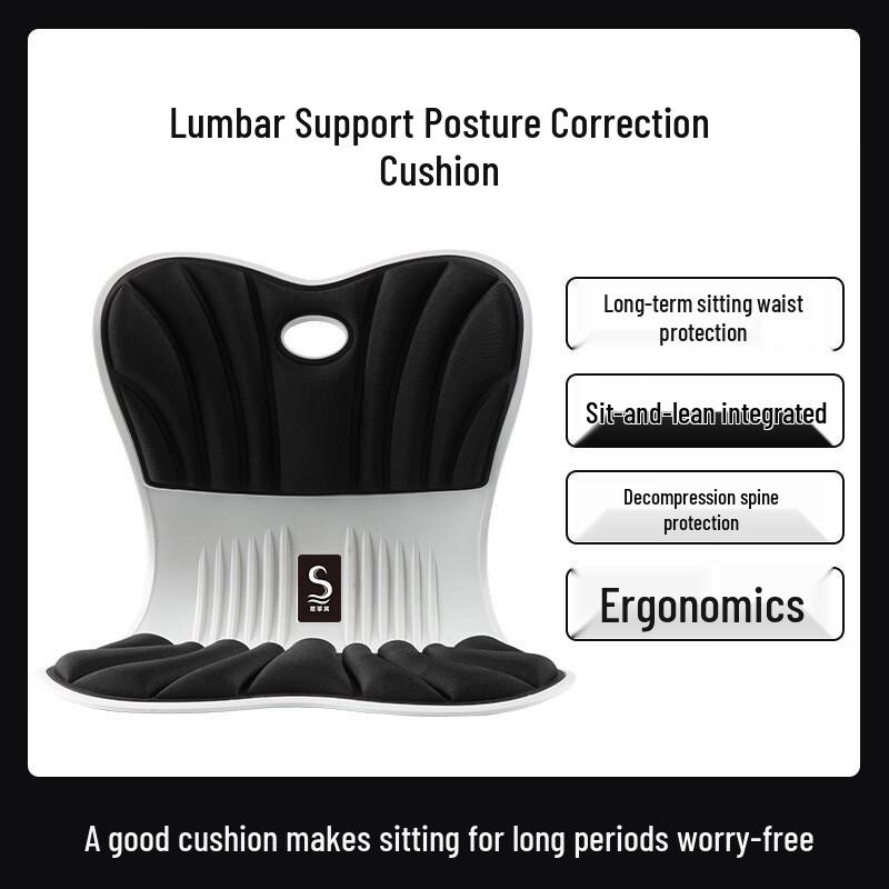 Ergonomic Memory Foam Lumbar & Seat Cushion