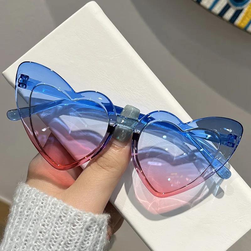 New Gradient Love Childrens Sunglasses Cute Baby Sun Glasses UV Protection Trendy Kids Shades