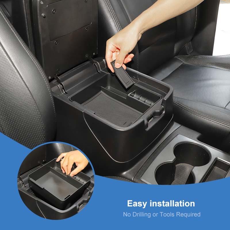 Fit For Mitsubishi PAJERO 2007-2021 Car Armrest Storage Box Organizer Container Stowing Tidying Accessories