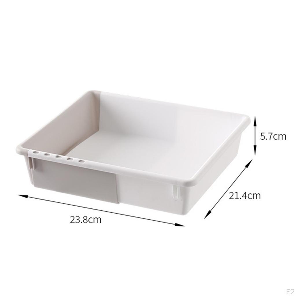 Multifunctional Storage Baskets Desk Supplies Organisers Rectangular Tray Case Bin for Bathroom