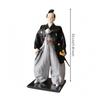 Cloth Doll Samurai Warrior Ornament Handmade Japanese Style Figurine with Glossy