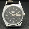 AUTOMATIC SEIKO 5 JAPAN MENS 6309A REFURBISHED BLACK COLOR DIAL WATCH a440288-4