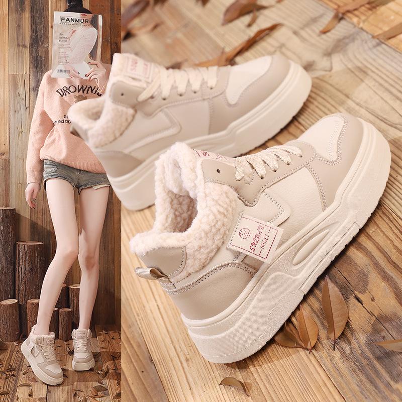 

Autumn and Winter Casual Velvet High Top Warm Casual Shoes 40 чёрный