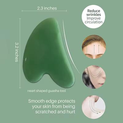 Gua Sha Massage Tools, 1Pcs Gua Sha Tools of Multi-Shapes, Guasha Scraping Massage Tools for Face and Body