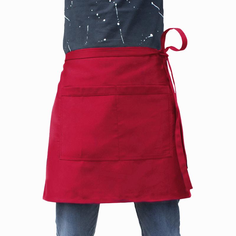 Cotton Waist  Apron With Pockets Premium Waterproof Anti-oil Anti-fouling Dust-proof Cooking Apron