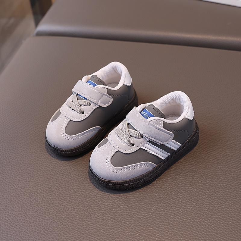 

Spring and Autumn New Style Children s Multi-Color German Training Shoes Korean Version Girls Soft Sole Casual Sneakers Boys Toddler Shoes1-3Years 16-20Take a photo with on серый
