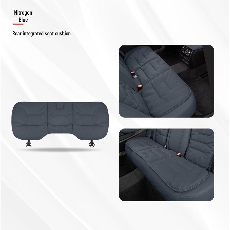 Universal Ventilated Nappa Leather Car Seat Cushions - Four Seasons, Breathable, High-Grade, Perforated Design for All Models.