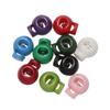 20pcs Multi-colors 6mm Hole DIY Cord Lock Bean Apparel Shoelace Toggle Clip Plastic Stopper