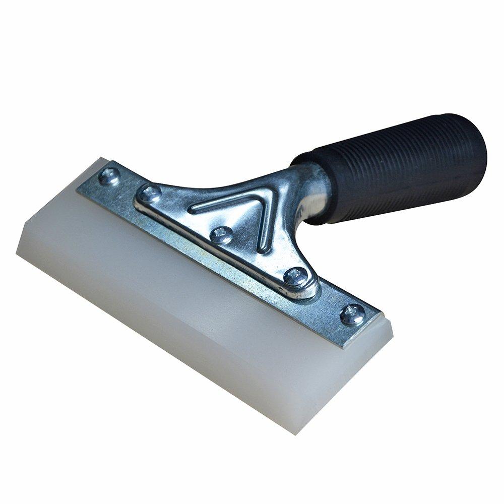 Ehdis CM Flat Silicone Water Blade Squeegee for Window and Auto Extra Thick Blade with Rubber Purpose Windshield Squeegee 155 Shower, Glass, Handle,